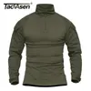 Camisetas masculinas tacvasen camuflagem tática de camisetas táticas Exército de combate camiseta algodão camiseta militar airsoft Paintball Case Roupas 230130