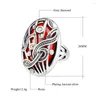 Bröllopsringar mode boho plata färg smycken punk anillo musik anel masculin vintage bague femme kpop medusa