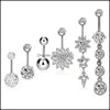 Navel Bell Button Rings 6Colors Piercing Body Jewelry Belly Dangle Accessories Charming Sexy Bar 194 W2 Drop Delivery Dhrjv