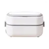 Учебные посуды наборы портативной нагреваемой Bento Box 2/3 Слои. ПЛАНГАЙТЕ ПРИНЯТНЫЙ РИС.