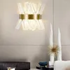 Vägglampa moderna LED -lampor kristalllampor inomhus hem dekoration guld vardagsrum sovrum ljus fixtur trappa belysning