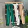 Women's Pants Vintage Side Stripe Splicing Appliques Hip Hop Sweatpants Elastic High Waist Harem Y2K Women Girls Korean Fashion Trousers