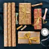 Gift Wrap Happy Birthday Kraft Wrapping Paper Retro Box Diy Handmade Creative Material Decor#02