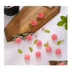 Слушая люстра Модные летние корейские акриловые розовые серьги персика для женщин девочки Симпатичный сладкий украшение подарок фрукты Oorbellen 2021 Dr Dhcvk