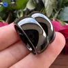 Anillos de boda 6 mm 8 mm negro hombres mujeres anillo de carburo de tungsteno pareja moda banda de compromiso abovedado pulido te amo saber grabado