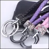 Party Favor Diamond Incrusted Key Pendant Creative Ring Chain Fashion Accessories Lagen Small Presents WQ640 Drop Delivery Home Garden Dhyrz