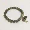 Braccialetti con ciondoli Braccialetti in pietra labradorite naturale Perline di mala Albero reale Reiki Guarigione Meditazione Energia Donna UomoFascino