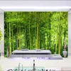 Papéis de parede Murais de parede 3D personalizados Modernos Green Bamboo Forest Po Wallpaper para sala de estar TV Sofá Fundo de pano de casa Fresco