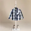 Kids Shirts High Quality Spring Thin Shirts Baby Boys Long Sleeve Striped Print Shirts Kids Tops Tees Shirts Casual Blouse Kids Clothing 230130