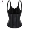 Women's Shapers Latex Body Slimming Shapewear Vest Waist Trainer Sweat Sport Shaper Belly Sheath Modeling Straps Steel Boned Posture Shaper Belt 230131