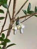 Boucles d'oreilles pendantes en forme de champignon mobile pour fille, jolie couleur argent, douce et délicate, plante, bijoux chics