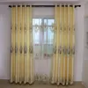 Curtain Slow Soul Crown Pattern Grey Beige Luxury Curtains Europe Embroidered Geometric For Living Room Kitchen Sheer Tulle Bedroom