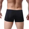 Underpants 5pcs Elastyczne męskie bokserki wygodne szorty bielizny męski wesoły ropa seksowne hombre men majtki u-convex torebka