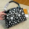 Bolsas de luxo Deigner para mulheres Moda Dot Designers Bolsa de ombro Capucines Cowskin Couro genuíno Bolsas de corpo cruzado Bolsas de mão