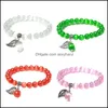 Beaded Strands Cute Crystal Color Opal Single Circle Bracelet Jewelry Drop Delivery Bracelets Dhnad
