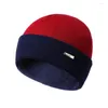 Berets Men Women kleur bijpassende hiphop-schedels gebreide hoeden gepersonaliseerde beanie gebreide winter hoed unisex warme zachte motorkap ski caps