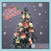 クリスマスの装飾装飾装飾ライト導かれたライトクリエイティブギフト雰囲気のレイアウトスノーフレークソックス雪だるまの木の星パターンパッド1 otzhz