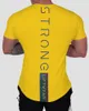 T-shirts pour hommes Gym T-shirt Hommes Manches courtes Coton Casual réfléchissant Slim t-shirt Fitness Bodybuilding Workout Tee Tops Vêtements d'été 230131