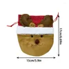 Decorazioni natalizie Sacchetti regalo con coulisse Goody Flannelette Treat Candy per bomboniere