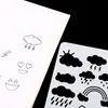 Other Desk Accessories 24pcsset Journal Borders Drawing Template Ruler Stencil Painting Board DIY Album Decoration Tool Y98A 230130