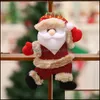 Décorations de Noël poupée accroche des ornements diy cadeau de Noël cadeau Santa Claus Snowman Tree PollS Polls pour la maison Noel Natal Wll547 Drop Dhyn5