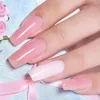 Faux ongles 100pcs français manucure extension colle ongles pièces en boîte blanc clair acrylique ballet cercueil conseils faux