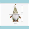 Christmas Decorations Party Favor Decoration Supplies Knitted Nonwoven Standing Faceless Doll Creative Green Santa Claus Ornaments P Otmya