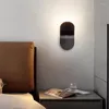 Wall Lamp Modern Atmosphere Bedroom Bedside Special Art El Villa Living Room Minimalist Designer Creative Brushed Sconce