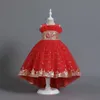 Vestido de flor de flor de renda Garota BRIVA DRESSO DE COMUNIÇÃO FILOS PRINCESSO TULLE VODADE DE CASAMENTO DO CASAMENTO DE FESTO 2-14 ANOS CRIANÇAS PENLHADOS ANIVERSÁRIOS DO CHRISTAMAS