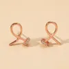 Stud Fashion Jewelry Geometry Crossed Ear Nail Earrings Drop Delivery DH3QX