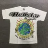 T-shirts Hellstar Studios Terra impressa na moda Mangas curtas de hip-hop Man Women T Camisetas unissex Tops Men T-shirts vintage