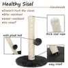 Cat Furniture Scratchers Sisal Rope Cat Scraper Scratching Post Kitten Pet Jumping Tower Toy with Ball Cats Sofa Protector Climbing Tree Scratcher Tower 230130