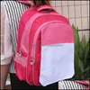 Bomboniera Fai da te Zaino a trasferimento termico Bambini Sublimazione Blank Shoders Borse Colorf Natale Studenti Juniors School Bag Totes Gif Otwd9