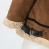 Kurtki męskie kurtki cole men płaszcz zimowy kołnierz lapowy wyściełane skórzane skórzane zabytkowe gęstnie