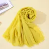 Scarves 90 180CM Plaid Cotton And Linen Scarf Sequins Decorative Silk Sunscreen Shawl Gauze Wholesale Casual Decorate Fashion