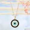 Collares colgantes joyas de moda irregar geométrico maleste de ojo collar blueeye gloker drop entrega colgantes dh2xv