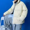 Masculino, parka casual parka outono inverno masculino casaco quente casal use estilo coreano solto gurtleneck masswear