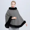 Sciarpe Arrivo Moda Inverno Maglia da donna Comodo scialle Caldo spesso morbido Sciolto a righe Poncho selvaggio vintage elegante per le vacanze