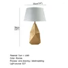 Bordslampor Ourfeng Modern LED Desk Lamp Bronze Creative Design Bedside Light Dekorativ för Home Foyer Office Bed Room