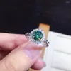 Anéis de casamento delicados brilho zircão de cristal anel aberto gemas multicoloras finas bandas de noiva Bridal Jewelry Lover Gift