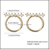 StudEsign Zircon Earrings for Wedding Jewelry Shining 925 Sterling sier Needle Geometric Circle Earring Girls emall ot2vw