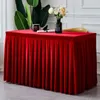 Table Cloth Velvet Long Tablecloth Solid Color Vintage Skirt Party Wedding Banquet Tradeshows Deoration Rectangle Cover