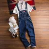 Men's Jeans Men Modis Korean version of Tooling Jumpsuits onepiece Bib Blue Denim trousers more size SXXL 230131