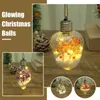 Strings Ball LED LED LIGET Outdoor Garland Garden Home Wedding Fairy Bulb Decor Party Christmas O7O8