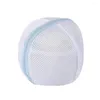 Çamaşır çantaları 1 adet iç çamaşırı yıkama torbası sütyen koruma topu şekli sütyen sepeti polyester örgü kese bakımı k2S3