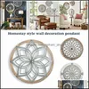 Other Home Decor Heritage Round Wall Art Ornement suspendu en bois Resturant Décoration Léger Bom666 Drop Delivery Garden Otl5I