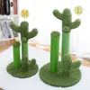 Cat Furniture Scratchers 2 Size Cactus Style Cat Tree House Climbing Stratching Posts for Cat Kitten Funny Jumping Toy Cat House 230130