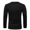 Polos pour hommes printemps et automne couleur unie à manches longues revers t-shirt mince taille européenne Polo 230130