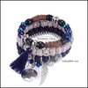 P￤rlstr￤ngar kristallp￤rla armband vintage armband kvinnliga smycken tassel natursten charms armband grossist present till wome otvlk