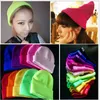 Berets Custom Winter Soft Curled Knitted Hat DIY Logo Embroidered Knit Beanie Cap Unisex Men Women Skullcap Sports Ski Gorras